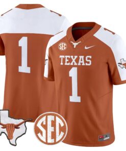 TEX 2026 State Map & SEC Patch Vapor Limited Jersey - Stitched by Digigearus