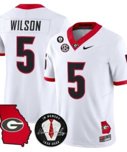 Georgia Bulldogs 2026 Georgia Map & Vince Dooley Patch Vapor Limited Jersey - Stitched by Digigearus