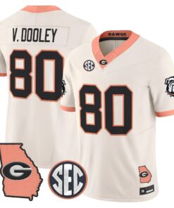 Georgia Bulldogs The Big Peach Vapor Limited Jersey - Stitched by Digigearus