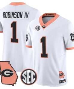 Georgia Bulldogs The Big Peach Vapor Limited Jersey - Stitched by Digigearus