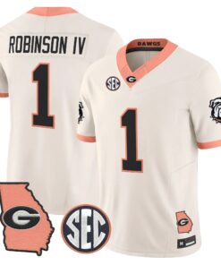 Georgia Bulldogs The Big Peach Vapor Limited Jersey - Stitched by Digigearus