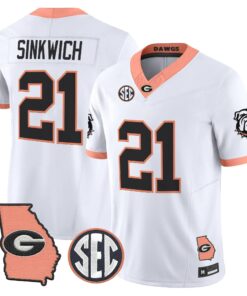 Georgia Bulldogs The Big Peach Vapor Limited Jersey - Stitched by Digigearus
