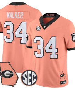 Georgia Bulldogs The Big Peach Vapor Limited Jersey - Stitched by Digigearus