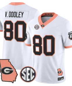 Georgia Bulldogs The Big Peach Vapor Limited Jersey - Stitched by Digigearus