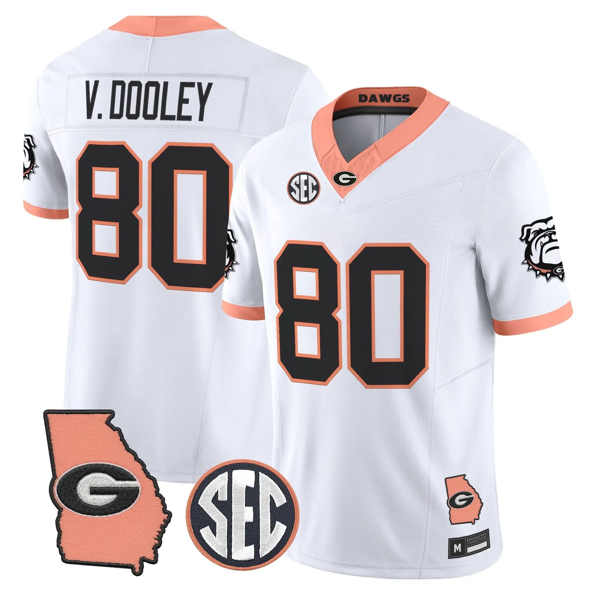 Georgia Bulldogs The Big Peach Vapor Limited Jersey - Stitched by Digigearus