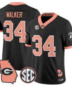 Georgia Bulldogs The Big Peach Vapor Limited Jersey - Stitched by Digigearus