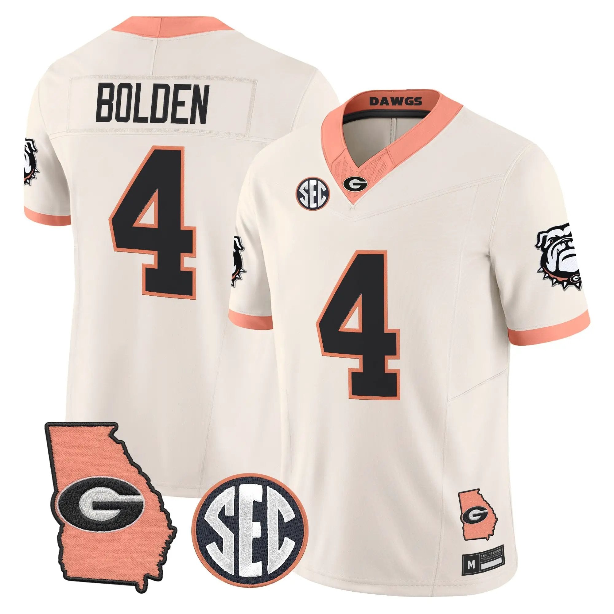 Georgia Bulldogs The Big Peach Vapor Limited Jersey - Stitched by Digigearus