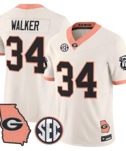 Georgia Bulldogs The Big Peach Vapor Limited Jersey - Stitched by Digigearus