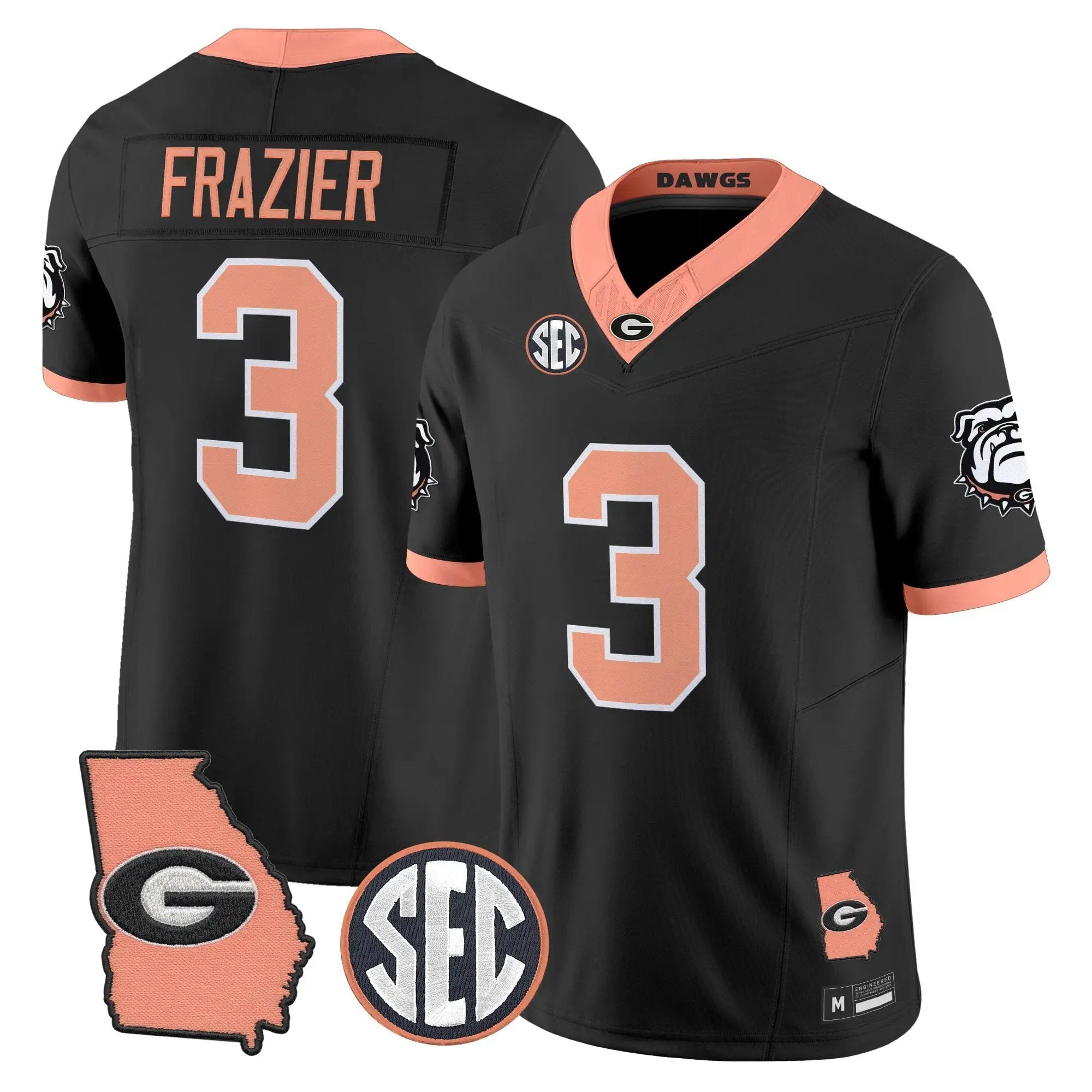 Georgia Bulldogs The Big Peach Vapor Limited Jersey - Stitched by Digigearus