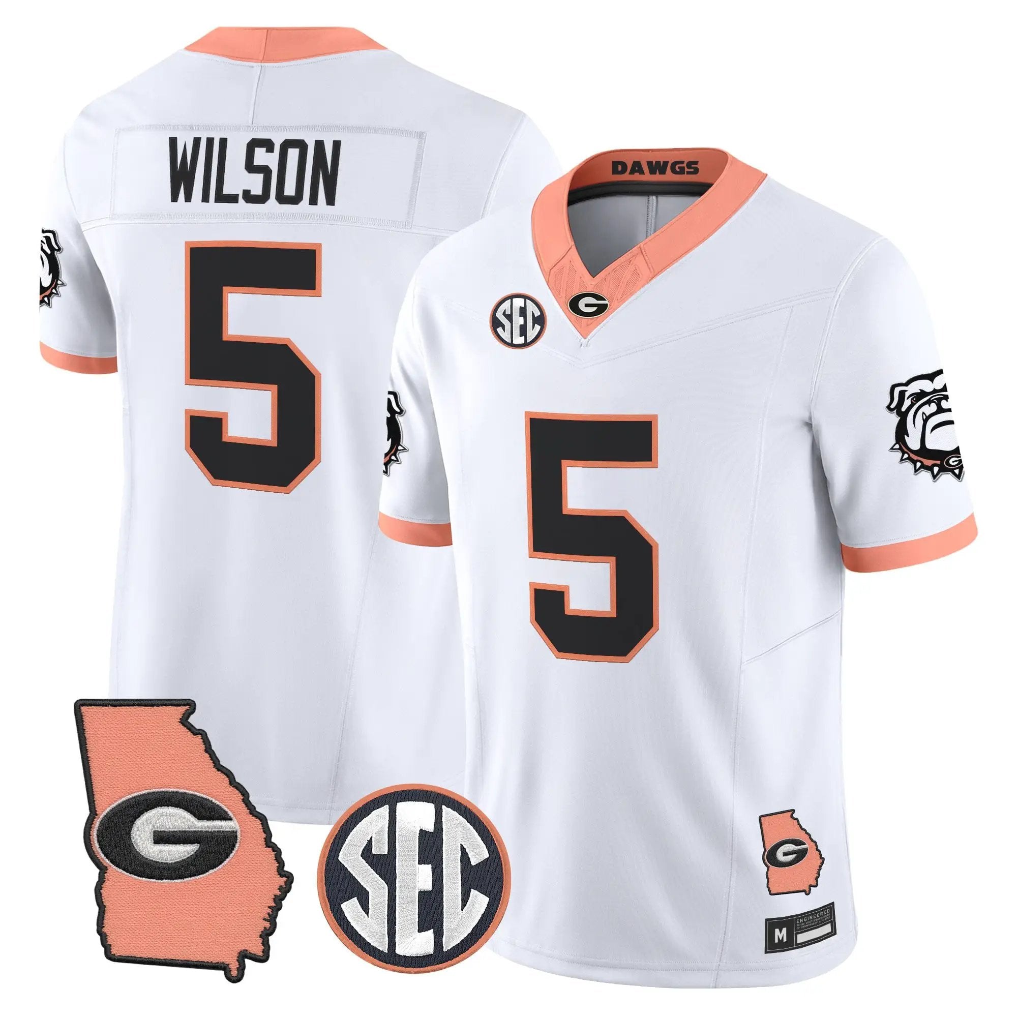 Georgia Bulldogs The Big Peach Vapor Limited Jersey - Stitched by Digigearus
