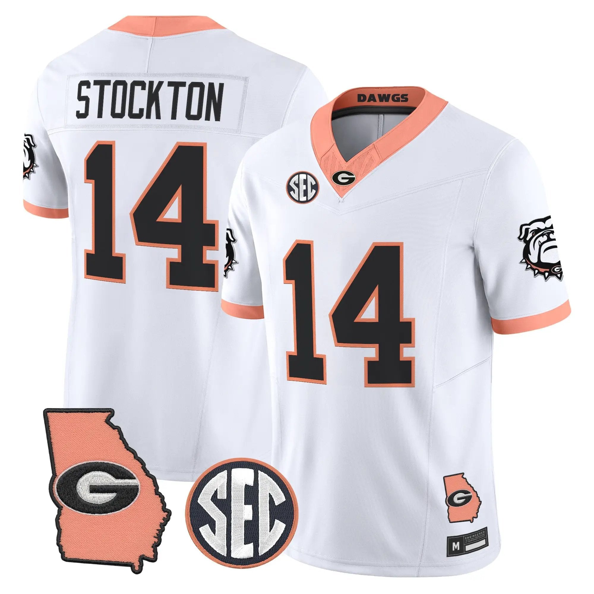 Georgia Bulldogs The Big Peach Vapor Limited Jersey - Stitched by Digigearus