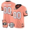 Georgia Bulldogs The Big Peach Vapor Limited Custom Jersey - Stitched - Top Wow Design Georgia Bulldogs The Big Peach Vapor Limited Custom Jersey - Stitched