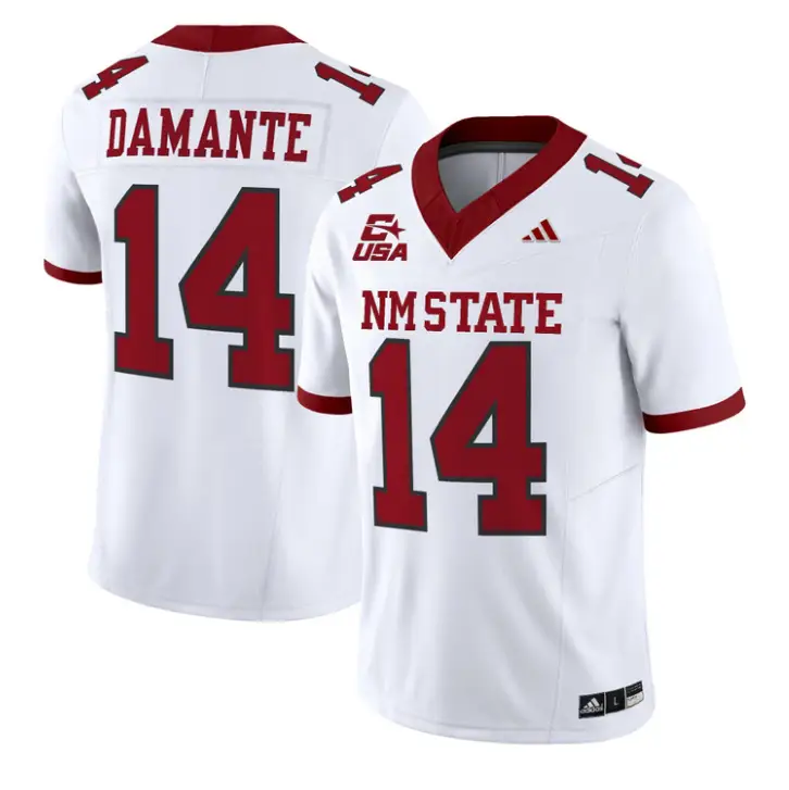 Adam Damante Jersey #14 New Mexico State 2026 Vapor Limited Stitched by My Store NCAA Football Jerseys