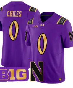Aidan Chiles Jersey #0 Northwestern Wildcats 2026 Vapor Limited Stitched by My Store NCAA Football Jerseys
