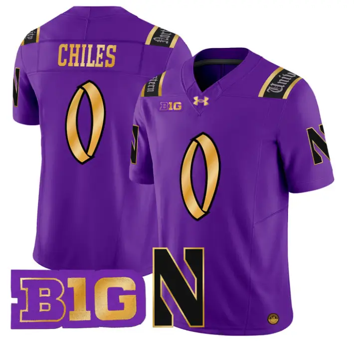 Aidan Chiles Jersey #0 Northwestern Wildcats 2026 Vapor Limited Stitched by My Store NCAA Football Jerseys