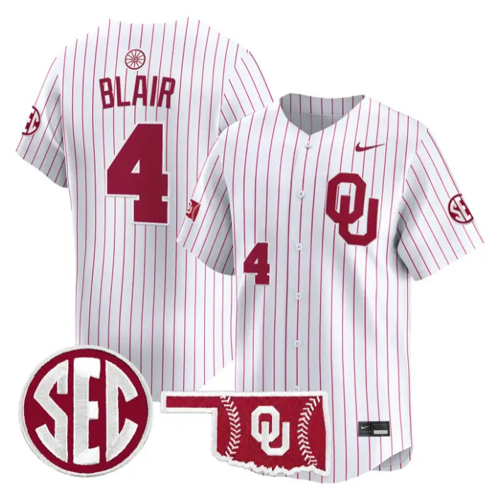 Alec Blair Jersey #4 Oklahoma Sooners Baseball 2026 Vapor Stitched by My Store