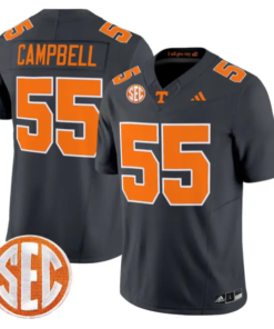 Amare Campbell Jersey #55 Tennessee Vols 2026 Vapor Limited Stitched by My Store NCAA Football Jerseys