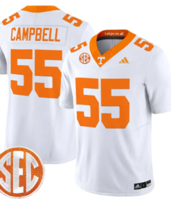 Amare Campbell Jersey #55 Tennessee Vols 2026 Vapor Limited Stitched by My Store NCAA Football Jerseys