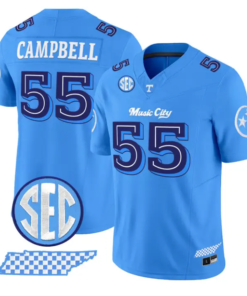 Amare Campbell Jersey #55 Tennessee Vols Music City Edition Stitched by My Store NCAA Football Jerseys
