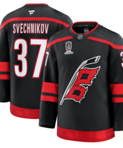 Andrei Svechnikov Jersey #37 Carolina Hurricanes 2026 Stanley Cup Champions Black by Hockey David