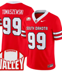 Asher Tomaszewski Jersey #99 South Dakota 2026 Vapor Limited Stitched by My Store NCAA Football Jerseys