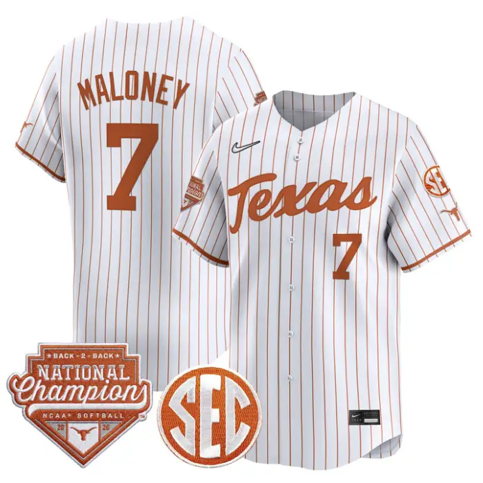 Ashton Maloney Jersey #7 Texas 2026 Back-To-Back World SeriesChampions by My Store