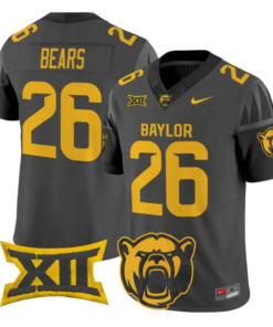 Bears Jersey #26 Baylor Bears 2026 Vapor Limited Stitched by My Store NCAA Football Jerseys