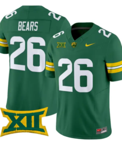Bears Jersey #26 Baylor Bears 2026 Vapor Limited Stitched by My Store NCAA Football Jerseys