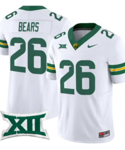 Bears Jersey #26 Baylor Bears 2026 Vapor Limited Stitched by My Store NCAA Football Jerseys
