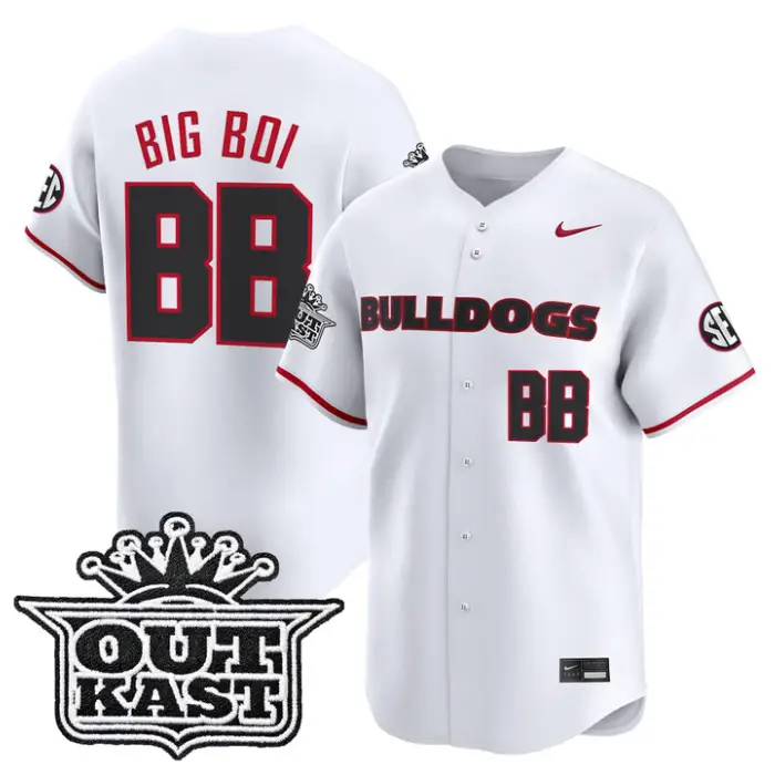 Big Boi Jersey #BB Georgia Bulldogs Baseball 2026 Outkast Stitched by My Store