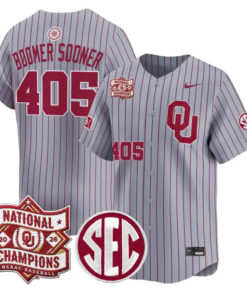 Boomer Sooner Jersey #405 Oklahoma 2026 National Champions Patch Stitched by My Store