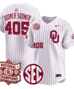 Boomer Sooner Jersey #405 Oklahoma 2026 National Champions Patch Stitched by My Store