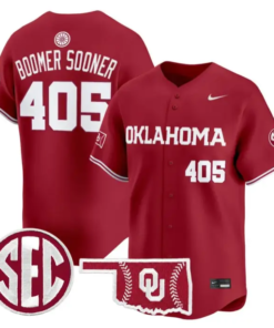 Boomer Sooner Jersey #405 Oklahoma Sooners Baseball 2026 Vapor Stitched by My Store