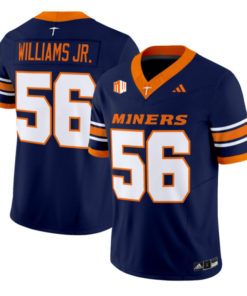 Brian Williams Jr Jersey #56 UTEP Miners 2016 Vapor Limited Stitched by My Store NCAA Football Jerseys