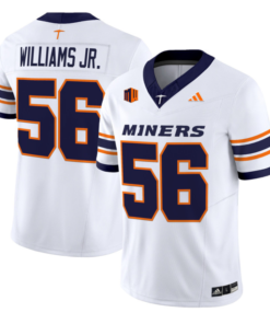 Brian Williams Jr Jersey #56 UTEP Miners 2016 Vapor Limited Stitched by My Store NCAA Football Jerseys