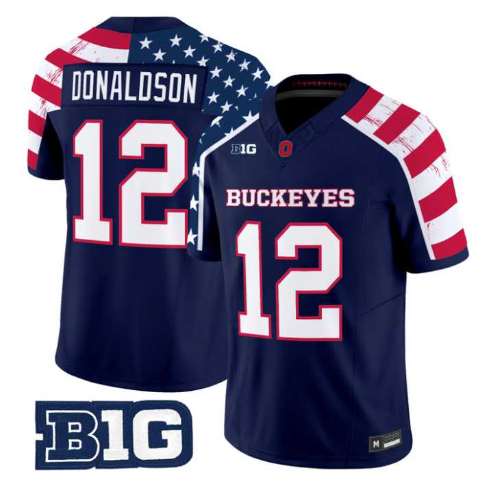 Emeka Egbuka Jersey #2 Ohio State America 250 Edition Limited Stitched by My Store NCAA Football Jerseys