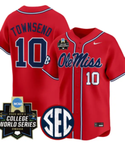 Cade Townsend Jersey #10 Ole Miss 2026 World Series Vapor Stitched Blue by My Store