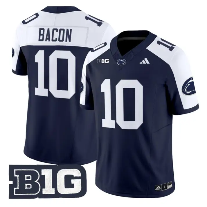 Caleb Bacon Jersey #10 Penn State 2026 Limited Stitched by My Store NCAA Football Jerseys