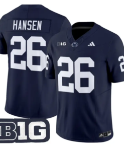 Carson Hansen Jersey #26 Penn State Nittany 2026 Limited Stitched by My Store NCAA Football Jerseys