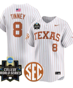 Carson Tinney Jersey #8 Texas Longhorns 2026 World Series Vapor Stitched by My Store