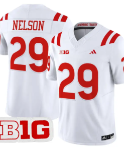 Carter Nelson Jersey #29 Nebraska Cornhuskers 2026 Vapor Limited Stitched by My Store NCAA Football Jerseys
