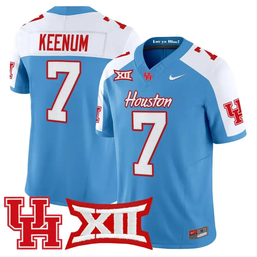 Case Keenum Jersey #7 Houston Cougars 2026 Vapor Limited Stitched by My Store NCAA Football Jerseys
