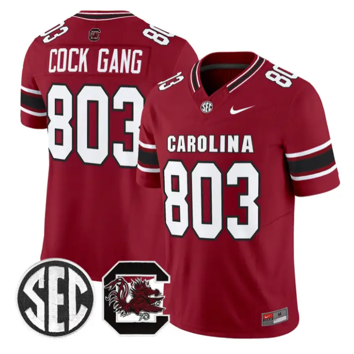 Cock Gang Jersey #803 South Carolina Gamecocks 2026 Limited Stitched by My Store NCAA Football Jerseys