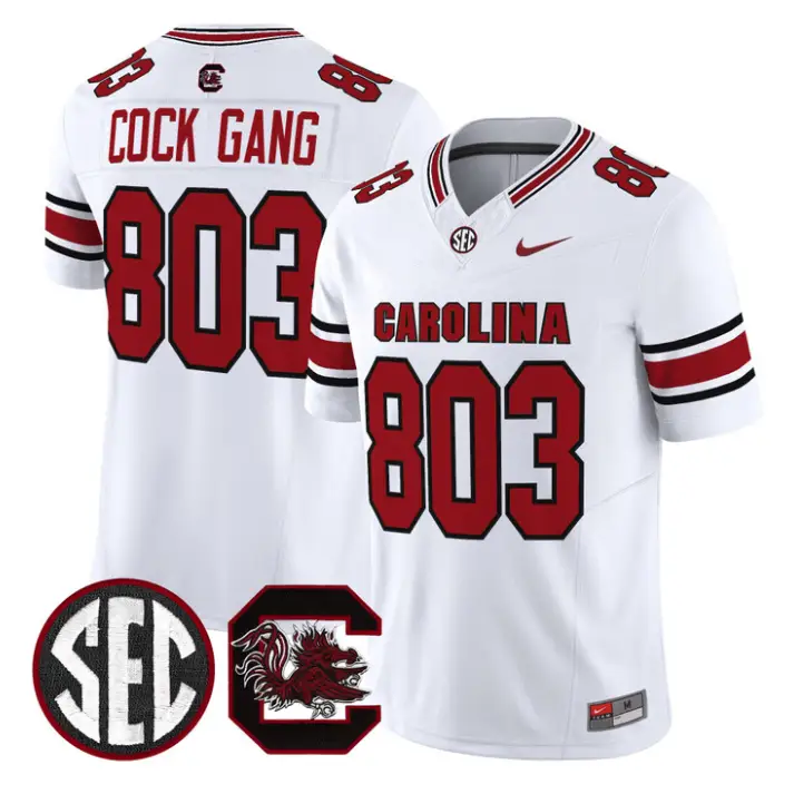 Cock Gang Jersey #803 South Carolina Gamecocks 2026 Limited Stitched by My Store NCAA Football Jerseys