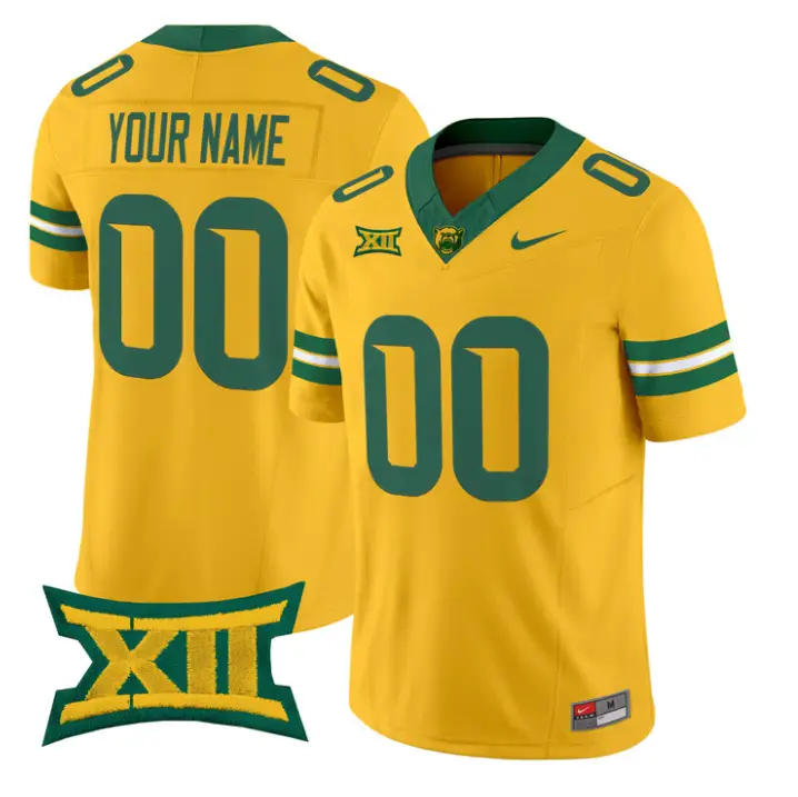 Custom Baylor Bears Jersey Name, Number 2026 Vapor Limited Stitched by My Store NCAA Football Jerseys