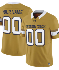 Custom Georgia Tech Yellow Jackets Jersey 2026 Vapor Limited Stitched by My Store NCAA Football Jerseys
