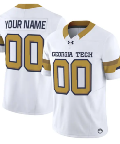 Custom Georgia Tech Yellow Jackets Jersey 2026 Vapor Limited Stitched by My Store NCAA Football Jerseys