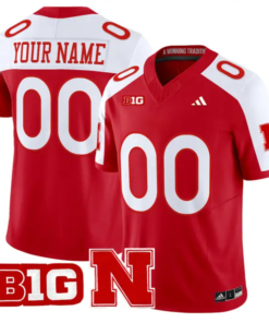 Custom Nebraska Cornhuskers Jersey 2026 Vapor Limited Stitched by My Store NCAA Football Jerseys
