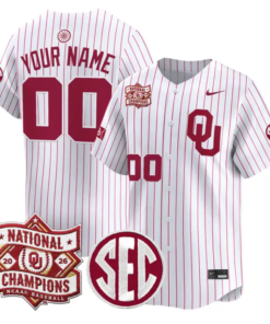 Custom Oklahoma Sooners Jersey 2026 National Champions Patch Stitched by My Store