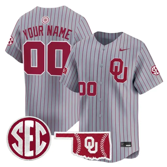 Custom Oklahoma Sooners Jersey Baseball 2026 Vapor Limited Stitched by My Store